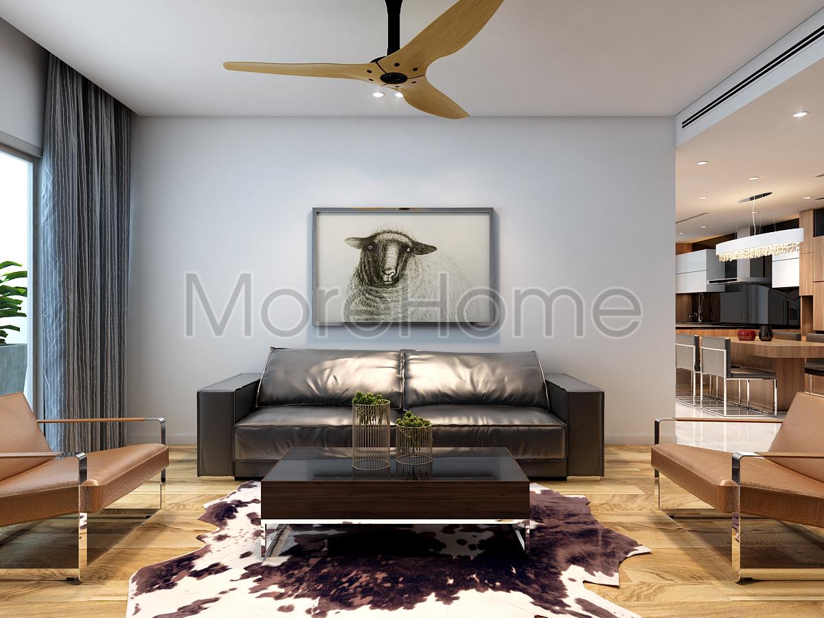 Morehome gợi ý cách phối màu nội thất sofa phòng khách đẹp