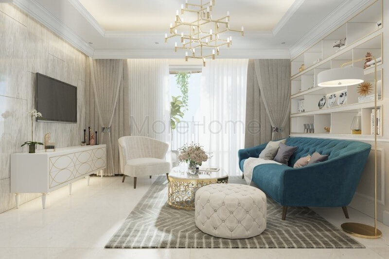 Thiết kế nội thất căn hộ Vinhomes Central Park tinh tế Nội thất chung cư tân cổ điển đẹp