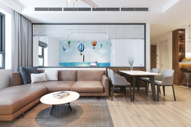 Thiết kế nội thất phòng khách chung cư đẹp Mẫu nội thất chung cư đẹp